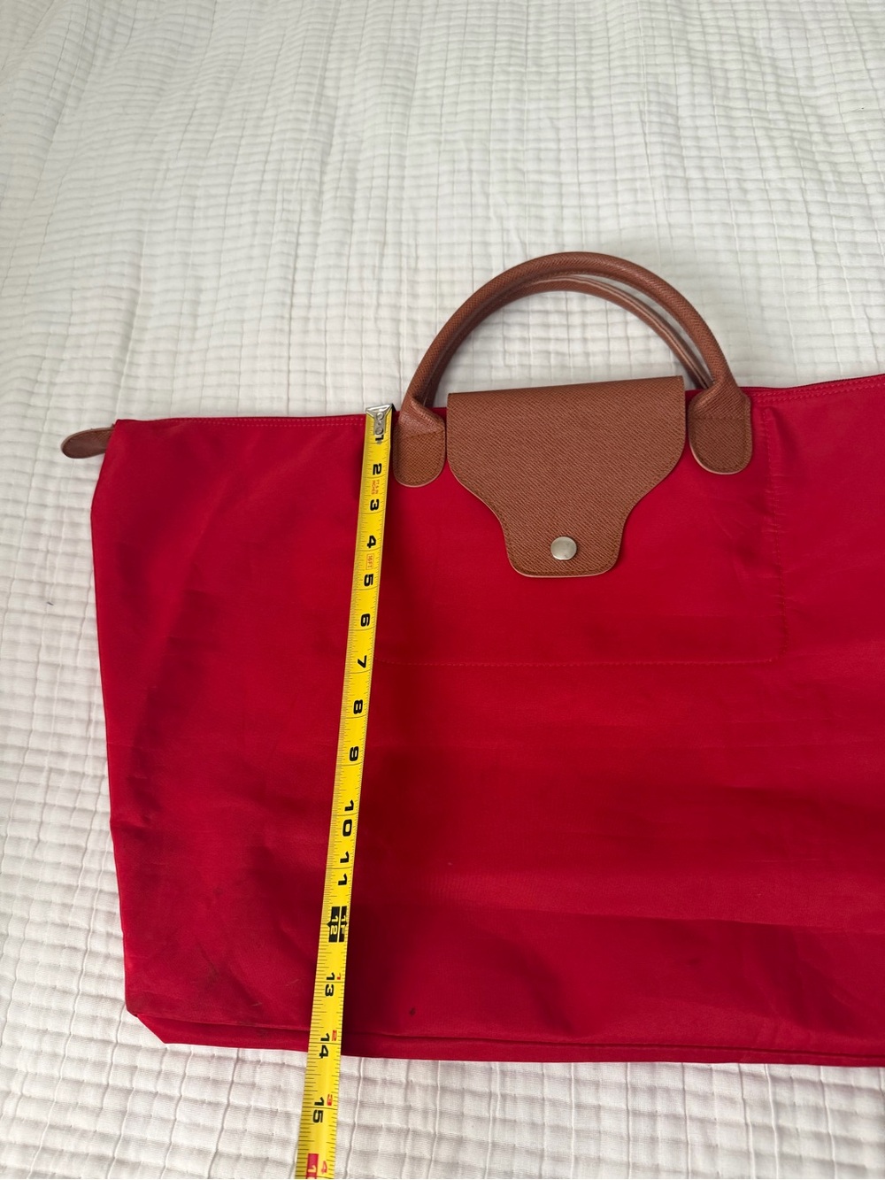 Jo Ann Marie Designs Tote Bag/Purse, Foldable Travel, Red - Picture 7 of 10